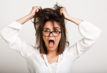 Zestresowana kobieta