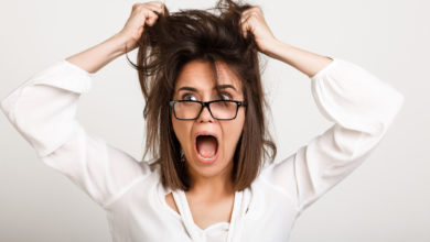 Zestresowana kobieta