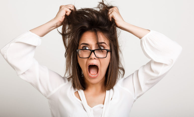 Zestresowana kobieta