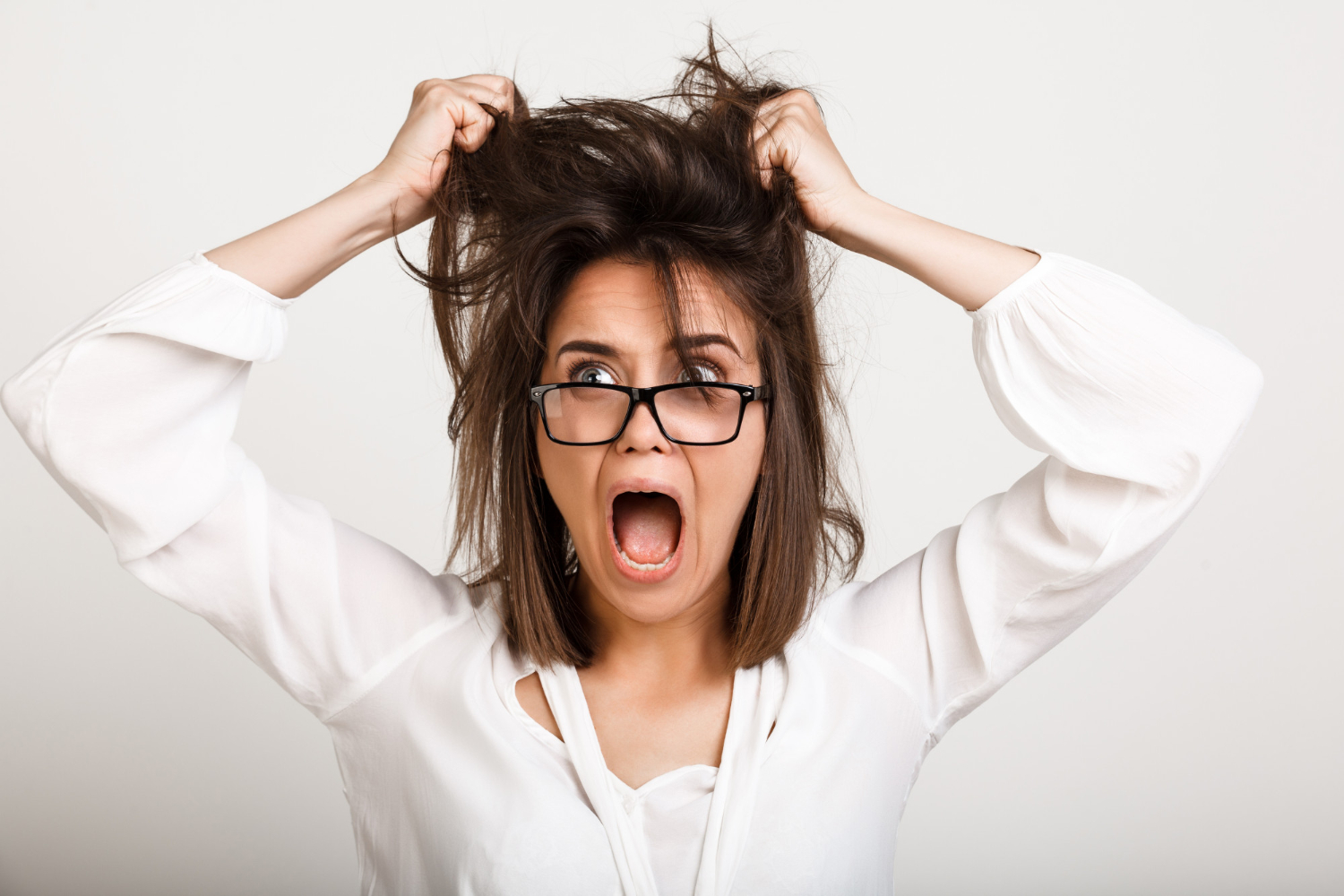 Zestresowana kobieta